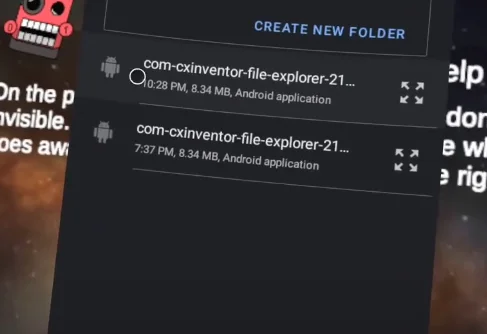 APK file of Cx File Explorer on Mobile Vr Station