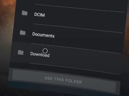Accessing Download folder in files using Mobile Vr Station