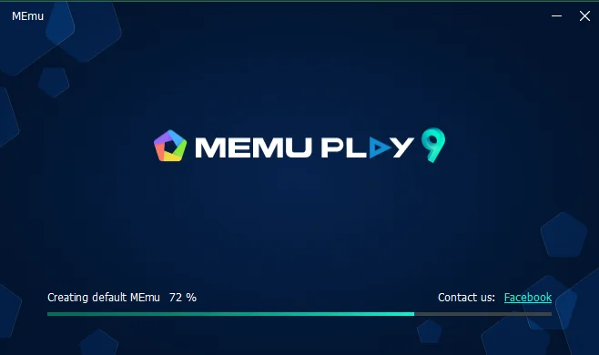 MEmu emulator being installed
