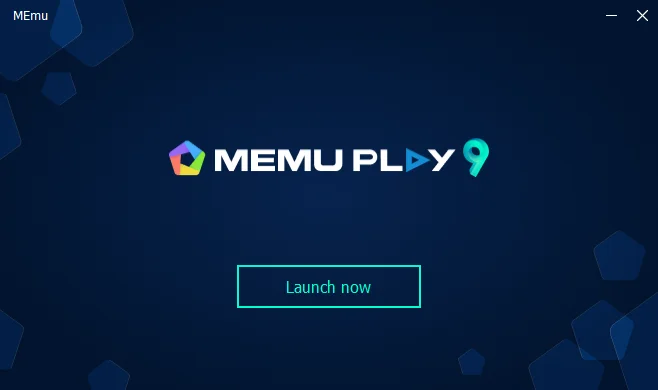MEmu emulator installed and now showing Launch now button